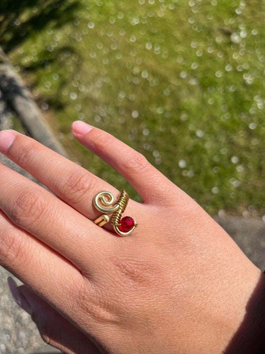 Ring med liten diamant