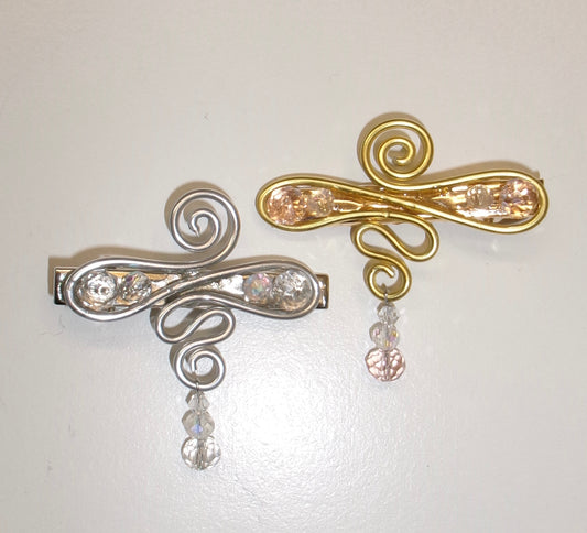 Trollslända hårklämma