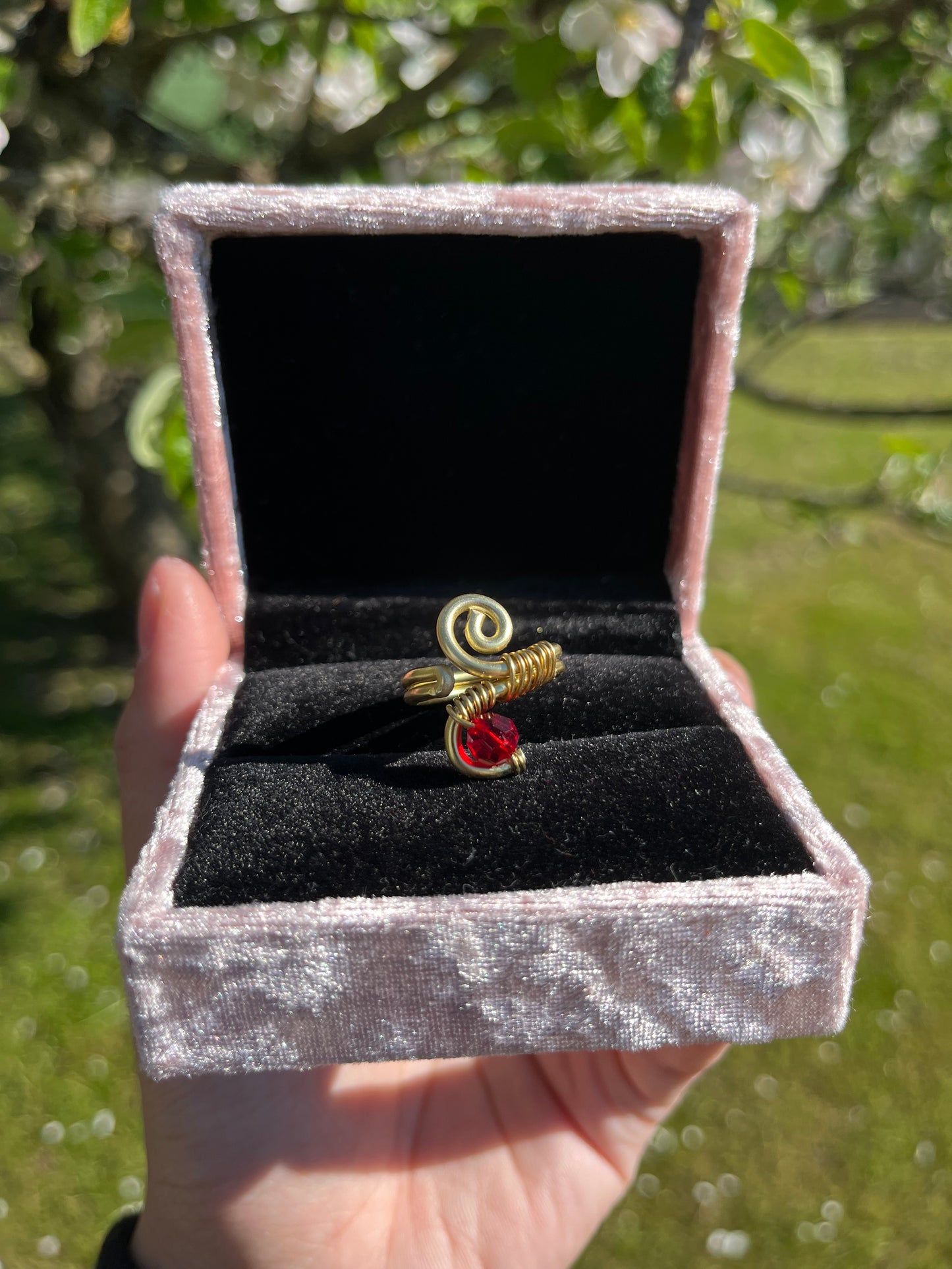 Ring med liten diamant